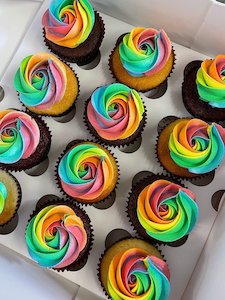 Rainbow Pride Cupcakes