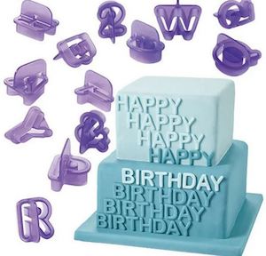 Cake Craft | Alphabet, Numbers & Symbols | Cutter Set | 40 Pieces