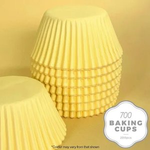 Cake Craft | 700 Cupcake Papers | Pastel Yellow | 200 Approx