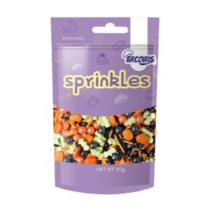 Decorations: Halloween Pumpkin & Bat Mix | 80gm