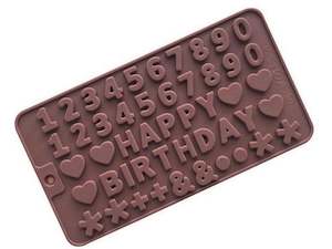 All Cutters: Silicone Mould | Happy Birthday | Numbers Mould