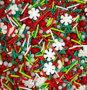 Decorations: Sprinkle Medley - Rudolph Blend  - 100gm