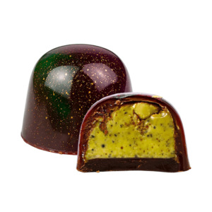 Sweet Treats: Salted Pistachio Crunch Chocolate | Chocolate Brown