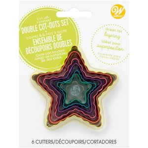 Wilton | Star | Cut-Outs Set | Double Sided | 6 Pieces