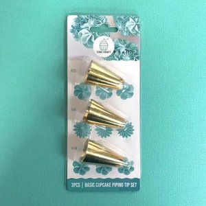 Basic Cupcake Piping Tip Set | Set of 3 | Cake Craft