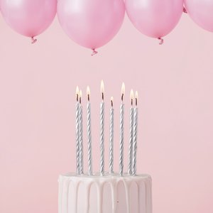 Featured: Candles | Spiral | Fine Spiral | Pack of 16 | Cake & Candle
