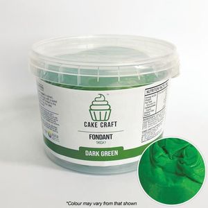 Fondants Ingredients: Cake Craft | Fondant | Dark Green | 1kg