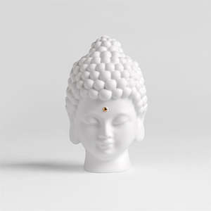 Zen Spirit -  Porcelain Buddha Head