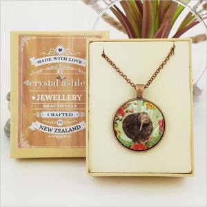 Necklaces: Necklace - Floral Kiwi