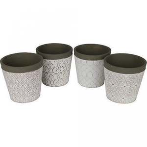 Planters: Planter -  Patterned Assorted