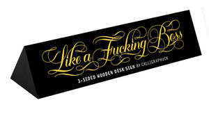 Desk Sign - 3 Sided