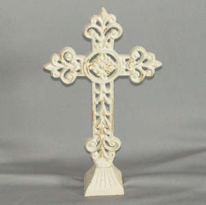 White Cross on Stand