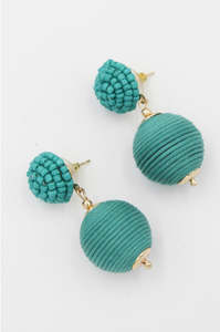 Accessories: Earrings - Aqua Bauble