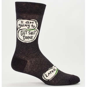 Fashion: Socks - Mens - Get Shit Done, Later