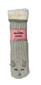 Reading Socks - Kids - Grey Cat