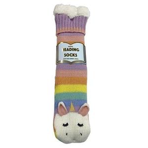 Reading Socks - Rainbow Unicorn
