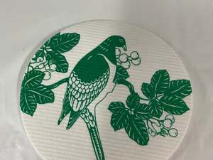 Swedish Dishcloth - Kereru & Puriri
