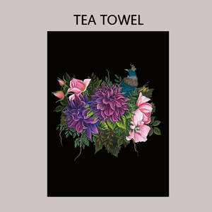 Gift: Tea Towel - Tui with Crown