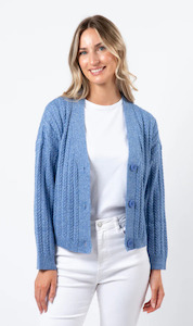 Posey Cardigan | Cobalt Melange