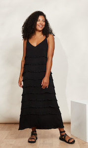 Eb Ive: La Mer Frill Maxi | Sable