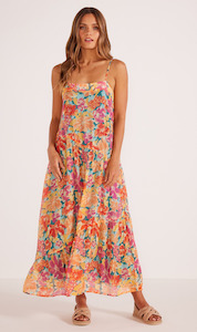 Valla Tier Midi Dress