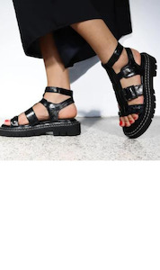 Footwear: Cove | Black Oil / Pewter Hardware