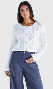 Cardigan: Ari Cardi | White