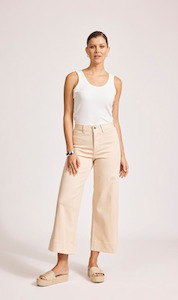 Jeans: Del Re Denim Jeans | Clay