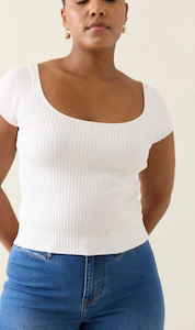 Knitwear: Adele Knit T-shirt | Lotus