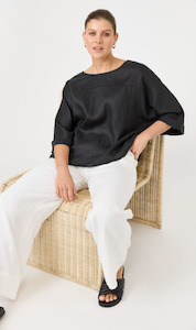Studio Relaxed Top | Ebony
