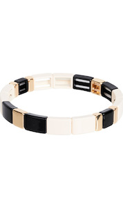 Accessories: Santani Cuff | Ecru / Black