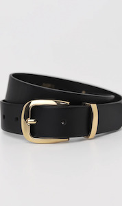 Franca Leather Belt | Black