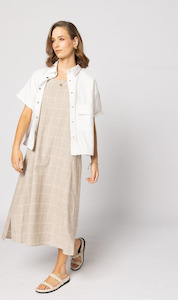 Drama The Label: Over The Top Shirt | White