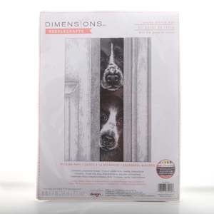 Craft Kits: Peeking Pups Cross Stitch Kit