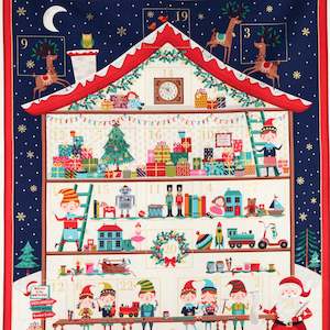 Christmas Panels: Santa's Workshop Advent Calendar