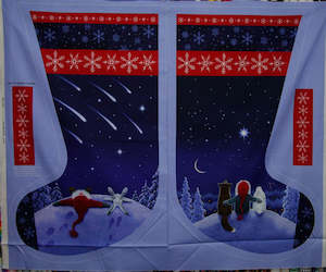 Christmas Panels: Keep Believing Christmas Stocking - Big Kid Size