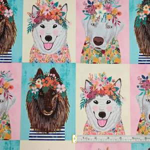 Dogs: Floral Puppies