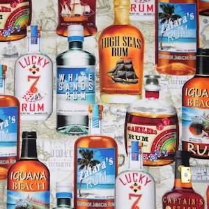 Food And Drink: Top Shelf - Rum Bottles