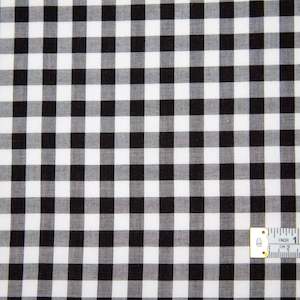 Rayon: Raquelle Modal Gingham - Black