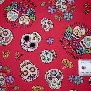 Halloween: Amor Eterno - Sugar Skulls Pink/Red