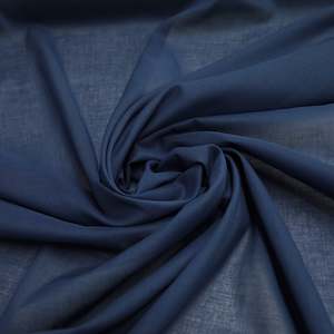 Fabric Blue: Scholer Cotton Voile Fabric - Blue