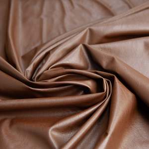 Fabric Brown: Vegan Leather - Brown
