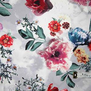 Florals: Moon Flower - Grey