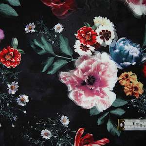 Florals: Moon Flower - Black