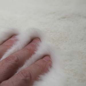 Fabric: Faux Fur Squares - Polar Bear