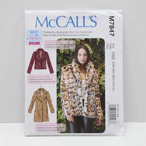 Mccalls Patterns Learn To Sew: M7847 Misses Coats