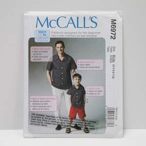 M6972 Mens and Boys Shirt, Shorts and Pants