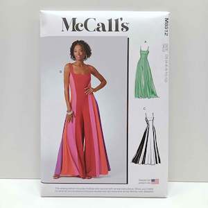 Mccalls Patterns Petite: M8512 Misses Knit Jumpsuit and Dress