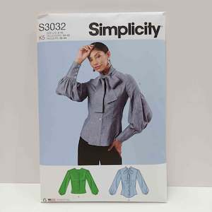 Simplicity Patterns Tops: S3032 Misses Blouses
