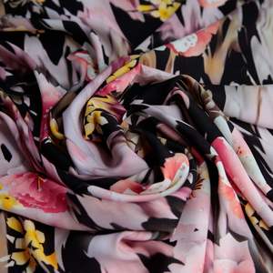 Floral Pink Crepe